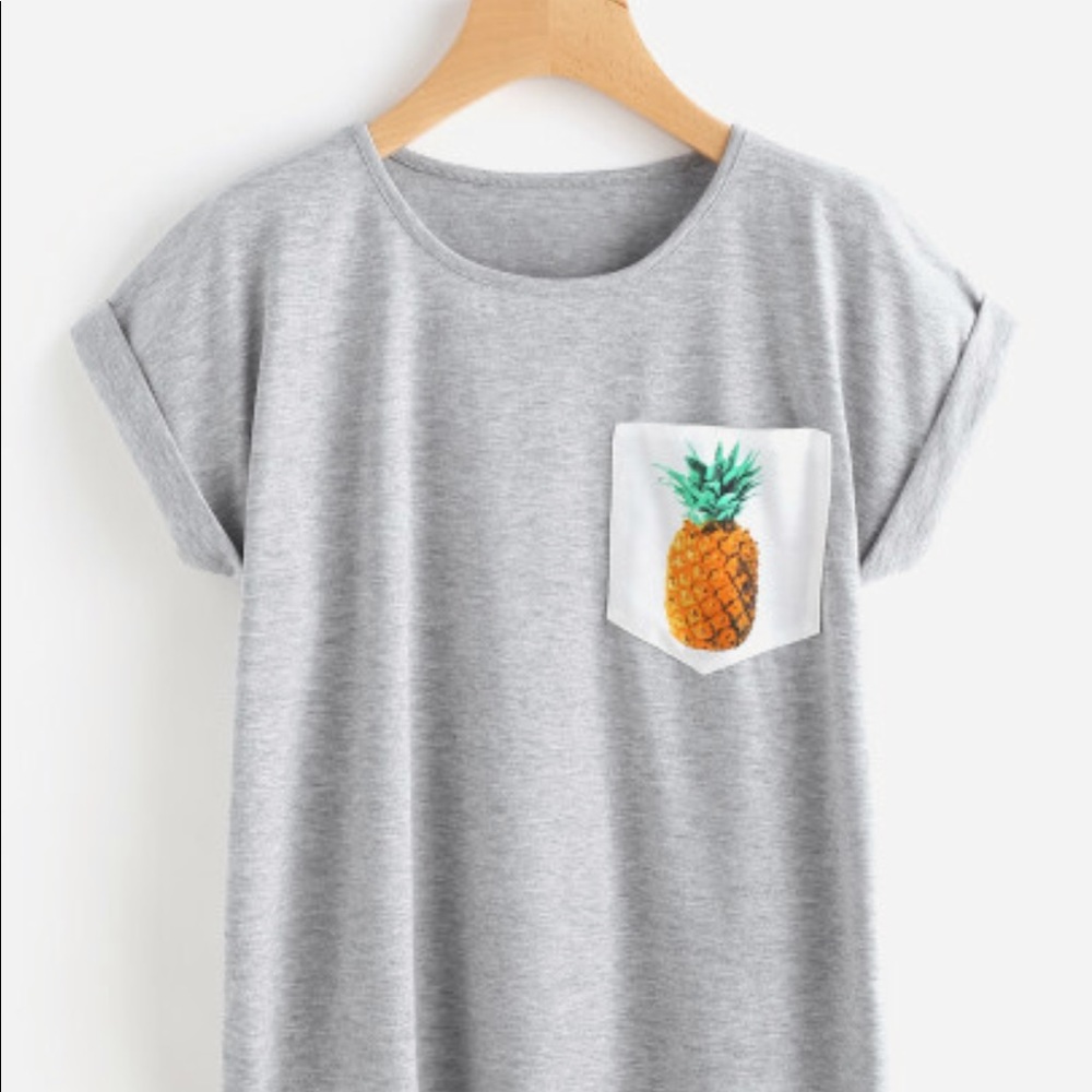 Pineapple print t-shirt